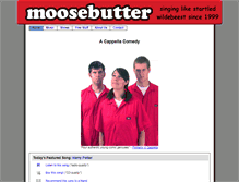 Tablet Screenshot of moosebutter.com